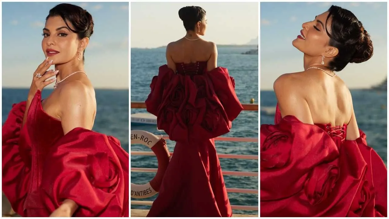 Cannes 2025: जैकलीन फर्नांडिस का कान्स 2025 में रेड कार्पेट डेब्यू, लाल गाउन में बिखेरा जलवा Cannes 2025: जैकलीन फर्नांडिस का कान्स 2025 में रेड कार्पेट डेब्यू, लाल गाउन में बिखेरा जलवा