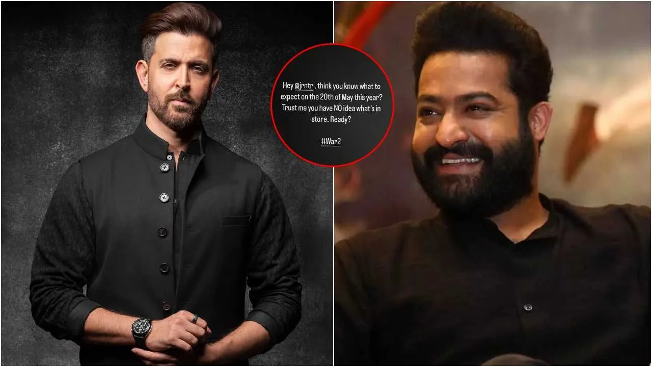 War 2 : जूनियर NTR के बर्थडे पर आएगा War 2 का टीजर, ऋतिक रोशन ने पोस्ट कर दी जानकारी