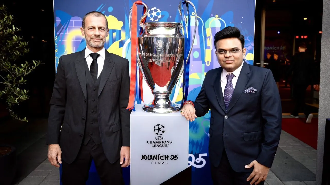 Jay Shah Meets UEFA President Jay Shah Meets UEFA President