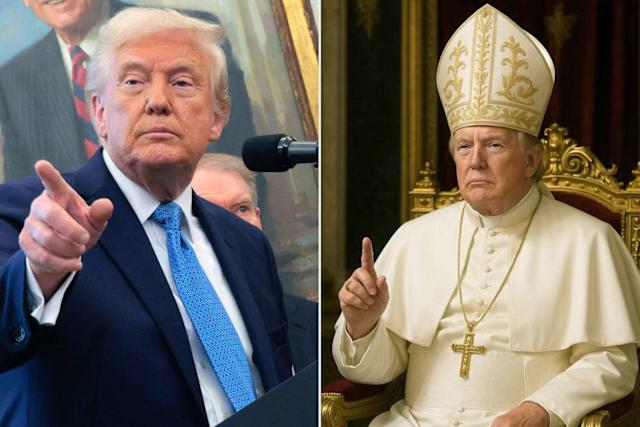 Photo of US President Trump as Pope goes viral