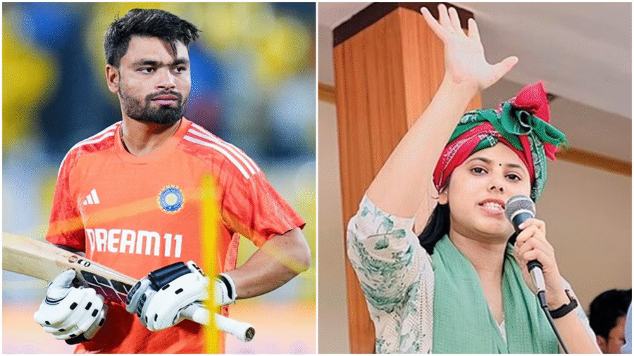 Rinku Singh and MP Priya Saroj