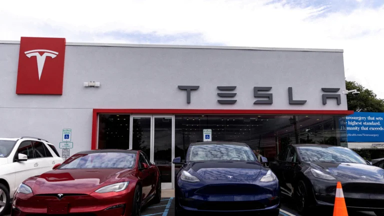 Tesla's first showroom in India
