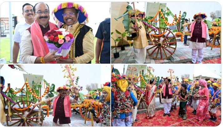 CG News Pora Tihar celebrated with great pomp at Minister Ramvichar Netam's bungalow, Deputy Chief Minister Arun Sao also attended