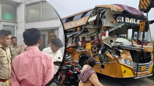 Bus Accident: छत्तीसगढ़ से वाराणसी जा रही श्रद्धालुओं की बस जौनपुर में ट्रेलर से टकराई, 4 की मौत, 9 लोग घायल