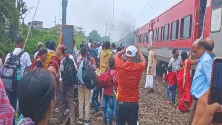 Train Caught Fire
