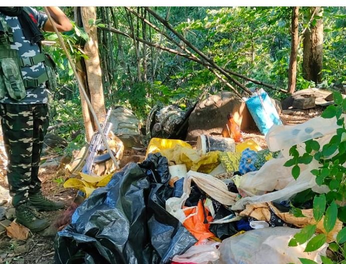 A huge quantity of Naxalite material was recovered during a 3-day search operation in Boratlav forest of Rajnandgaon
