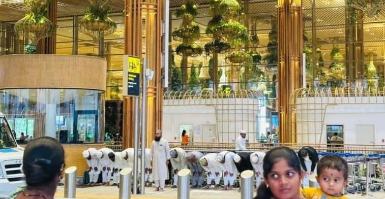 Namaz Was Offered At T2 Terminal Of Bengaluru Airport Bjp Questions Congress Government
