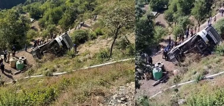 खाई में गिरी यात्री बस, 5 की मौत, कई घायल, SDRF टीम मौके पर मौजूद