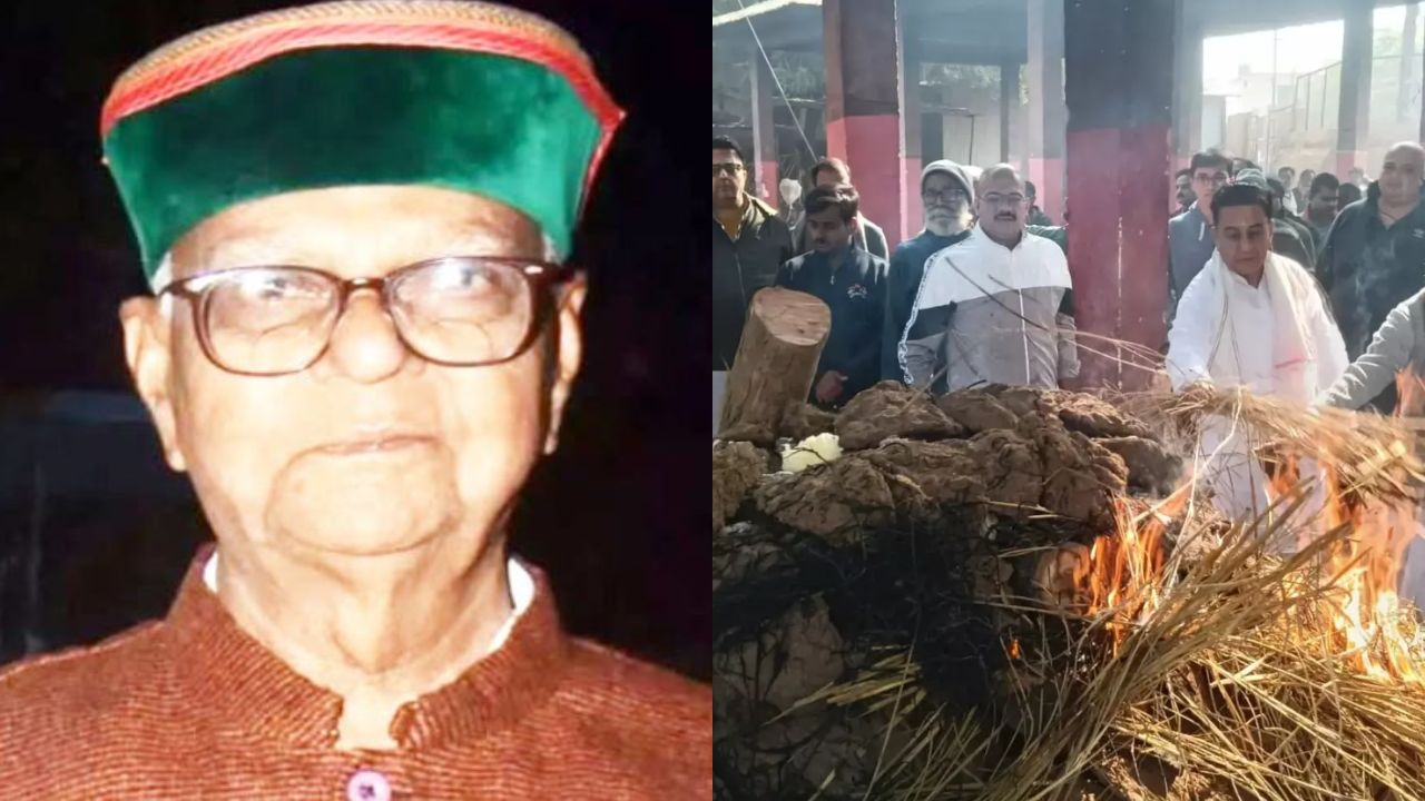 कीर्ति नारायण द्विवेदी पंचतत्व में विलीन: बड़े पुत्र डॉ. हिमांशु द्विवेदी ने दी मुखाग्नि, अंतिम संस्कार में शामिल हुए नरेंद्र सिंह तोमर समेत कई गणमान्य
