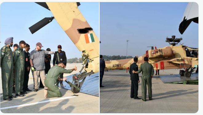 Indian Army Apache Helicopter