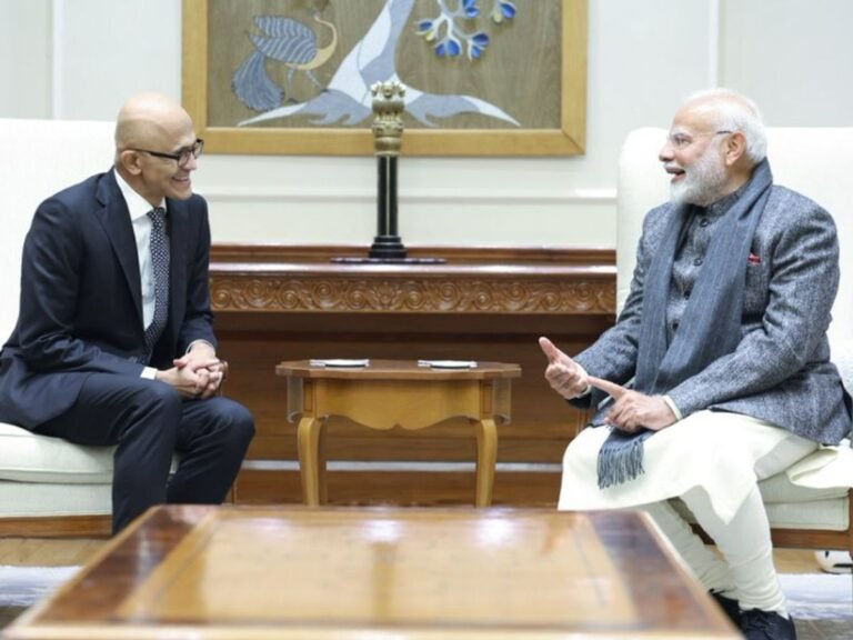 Satya Nadella Meets PM Modi