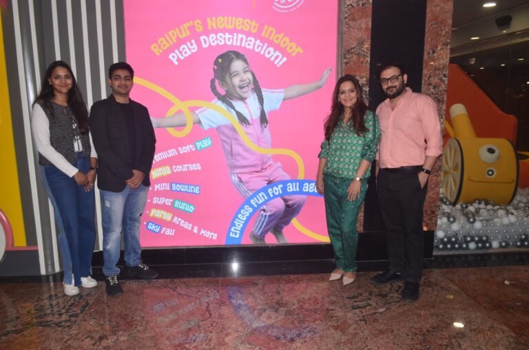 रायपुर में शुरू हुआ ‘सोमरसॉल्ट, सेंट्रल इंडिया का नया इंडोर प्ले और फैमिली एंटरटेनमेंट सेंटर, खेल, मस्ती और कैफे का अनोखा मेल