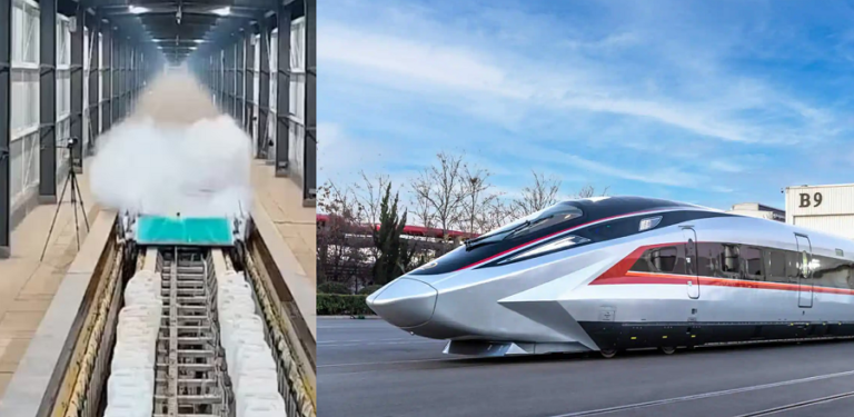 China Fastest Train 700 KMPH in Just 2 sec