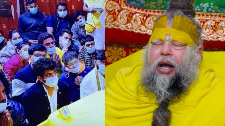 Palash Muchhal Visit To Premanand Maharaj