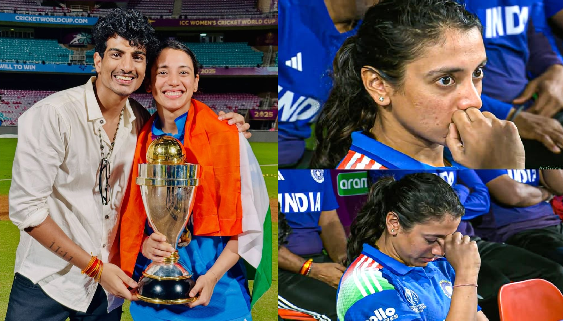 Cricketer Smriti Mandhana and Palash Muchhal Cricketer Smriti Mandhana and Palash Muchhal