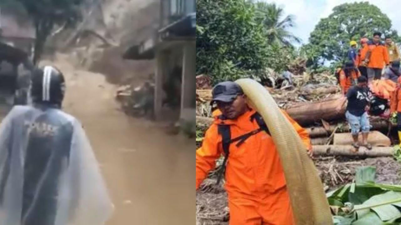 Indonesia Floods-Landslides: इंडोनेशिया में कुदरत का कहर: बाढ़ और भूस्खलन से 16 की मौत, कई लापता; राहत कार्य जारी Indonesia Floods-Landslides: इंडोनेशिया में कुदरत का कहर: बाढ़ और भूस्खलन से 16 की मौत, कई लापता; राहत कार्य जारी