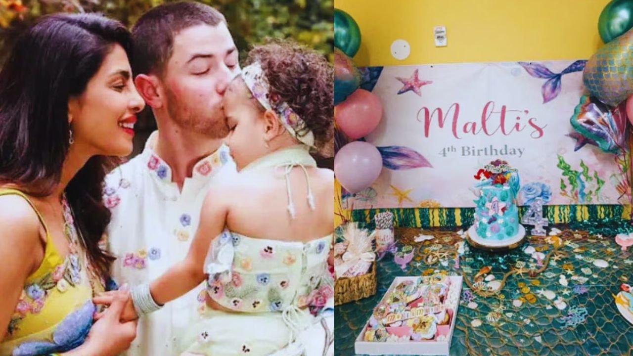 Priyanka Chopra Daughter Malti Birthday: प्रियंका चोपड़ा और निक जोनास ने बेटी मालती का 4th बर्थडे मनाया, डिज़्नी थीम वाला केक काटा