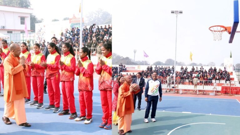 UP News : मुख्यमंत्री योगी आदित्यनाथ ने अंतर विश्वविद्यालय बास्केटबॉल प्रतियोगिता का किया शुभारंभ, कहा- जो खेलेगा, वही खिलेगा