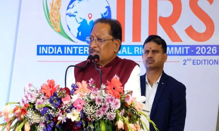 CG News : IIRS इंडिया इंटरनेशनल राइस समिट: सीएम साय ने मंडी शुल्क एक साल के लिए 0 प्रतिशत करने की घोषणा की, बोले- छत्तीसगढ़ में उपलब्ध हजारों किस्म के चावल