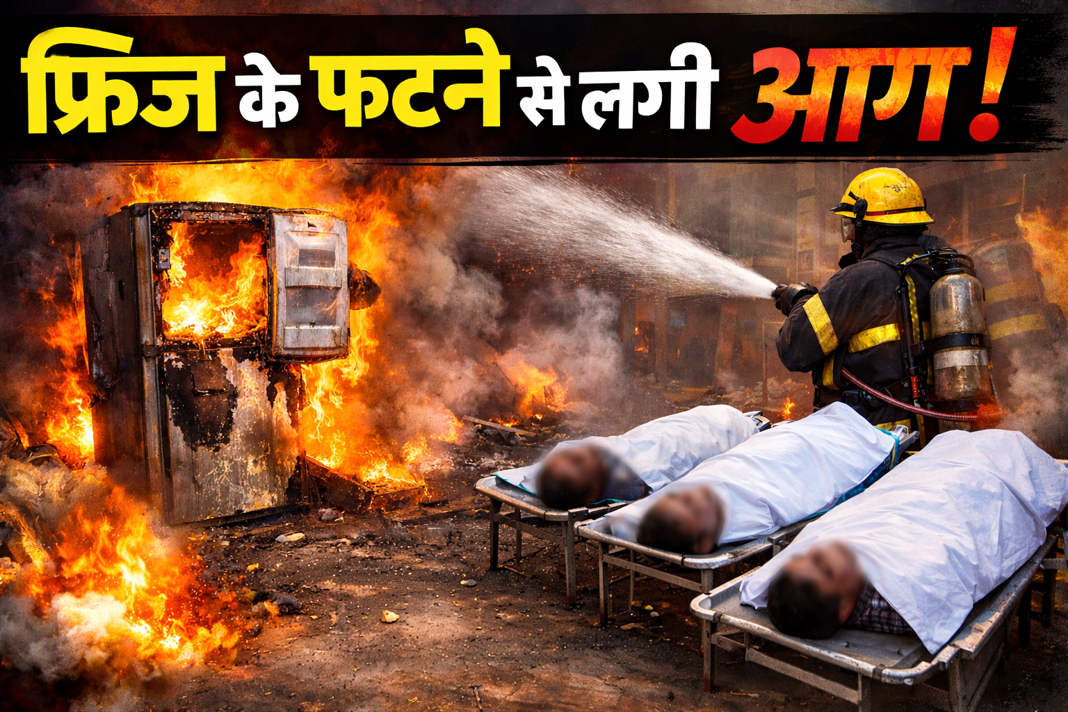 Mumbai : फ्रिज के फटने से लगी आग, 3 लोगों की मौत, जांच में जुटी पुलिस