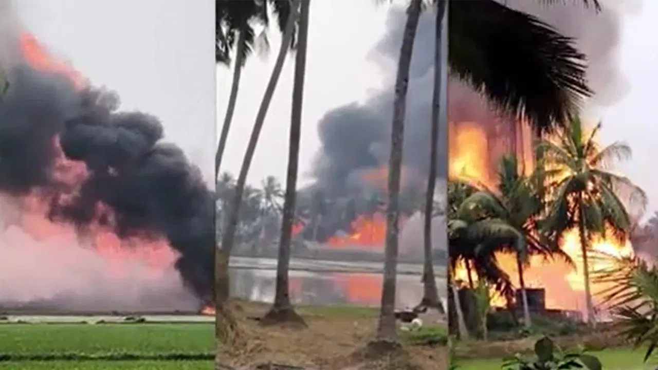 ONGC Pipeline leaks in Andhra Pradesh