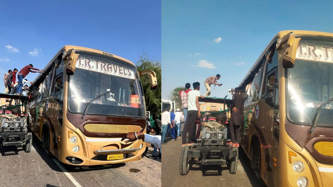 Accident : बालोतरा में भीषण सड़क हादसा, ट्रेलर से टकराई स्लीपर बस; 6 यात्रियों की मौत