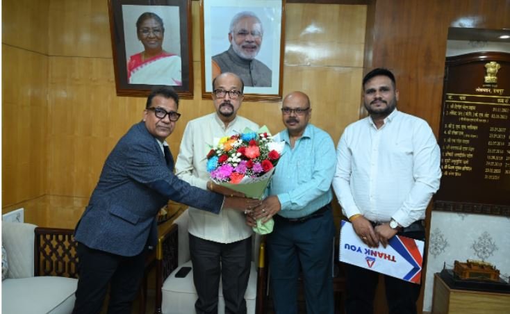 Asian News delegation pays courtesy call on Governor Ramen Deka at Loksadan