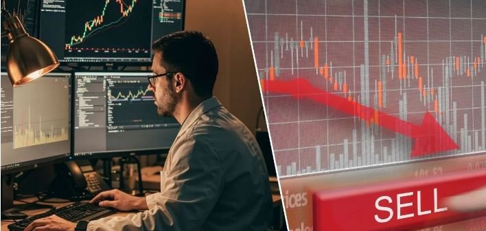 Selling pressure in stock market, Sensex and Nifty fall