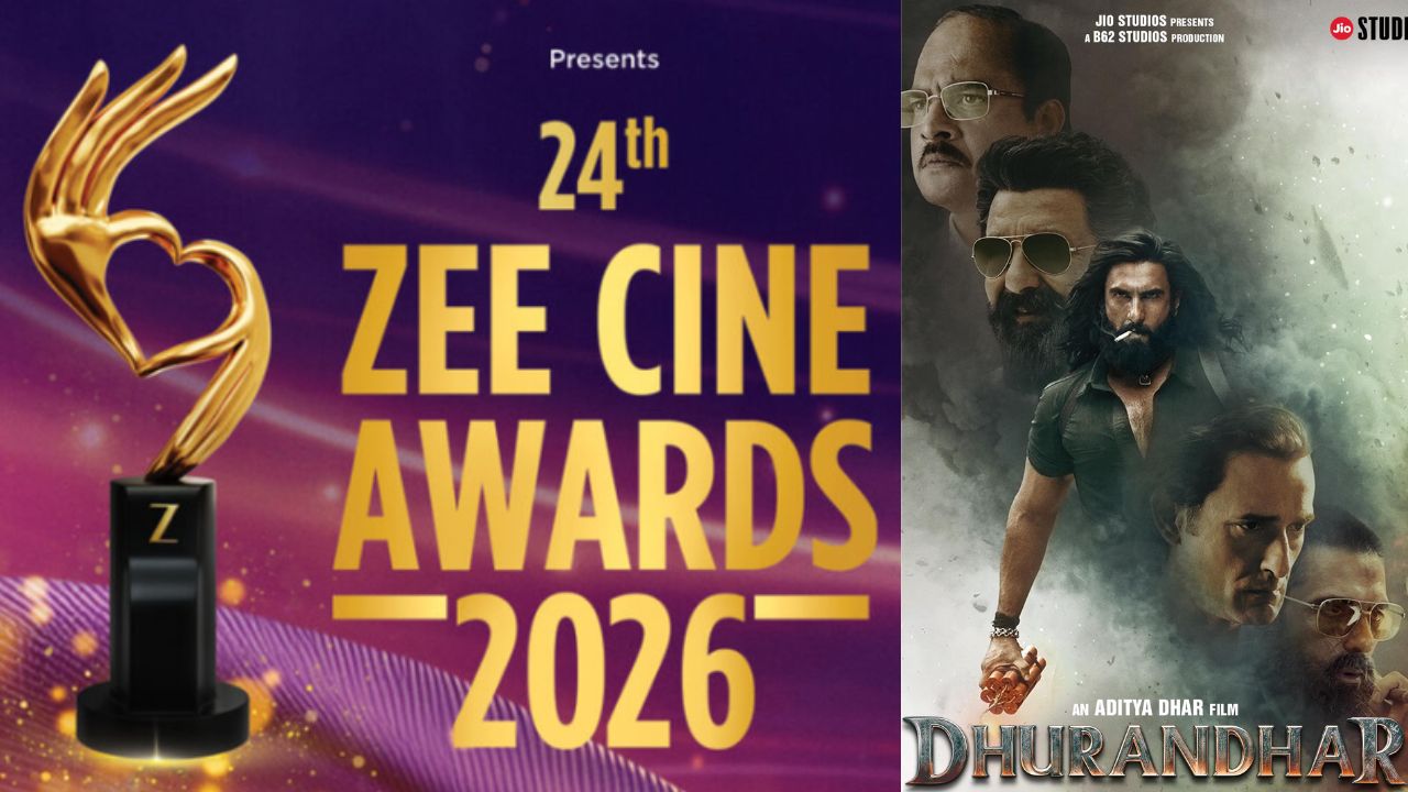 Zee Cine Awards : रणवीर सिंह की ‘धुरंधर’ का जलवा बरकरार, जी सिने अवॉर्ड्स में मिले 28 नॉमिनेशन Zee Cine Awards : रणवीर सिंह की ‘धुरंधर’ का जलवा बरकरार, जी सिने अवॉर्ड्स में मिले 28 नॉमिनेशन
