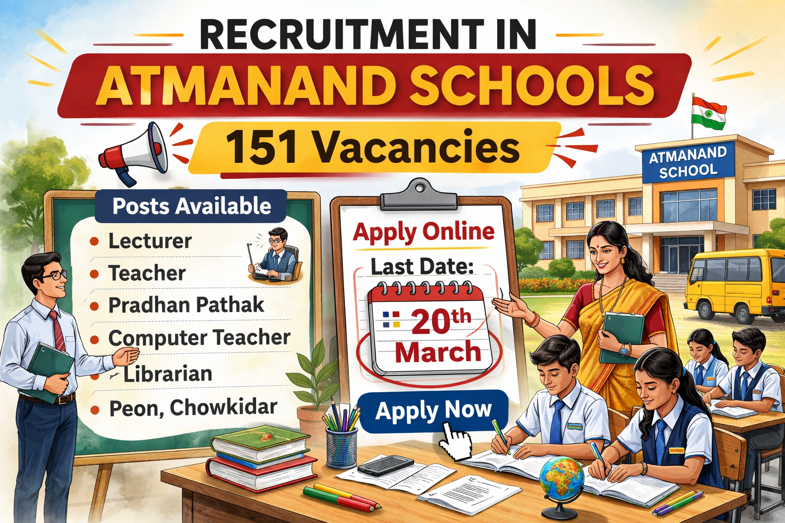 Recruitment in Atmanand Schools Recruitment in Atmanand Schools