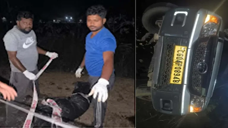CG Accident : नेशनल हाईवे पर भीषण सड़क हादसा, तरबूज से भरी पिकअप को आयरन ओर लदे ट्रक ने मारी टक्कर, चालक की मौत
