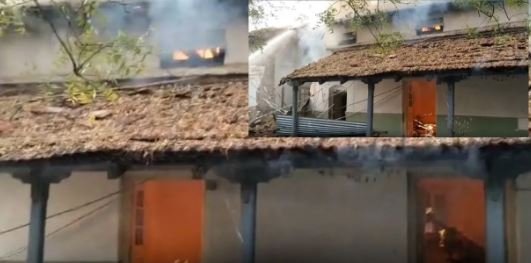 fire breaks out in Balodabazar Tehsil office