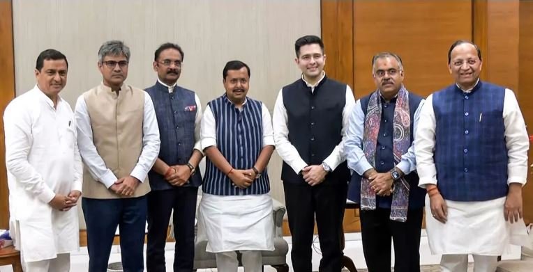 Chairman Approves 7 AAP MPs Including Raghav Chadha Joining BJP,