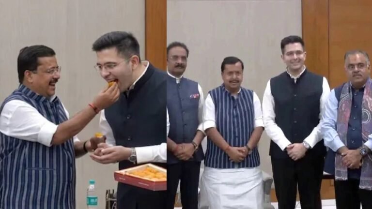 Raghav Chaddha : AAP को बड़ा झटका, राघव चड्ढा ने थामा BJP का दामन, अध्यक्ष नितिन नवीन ने खिलाई मिठाई