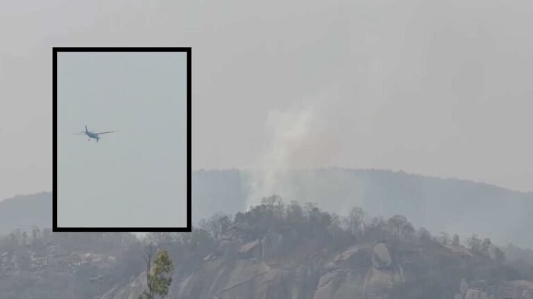 CG Breaking: Major plane crash in Jashpur, private plane hits mountain, flames erupt