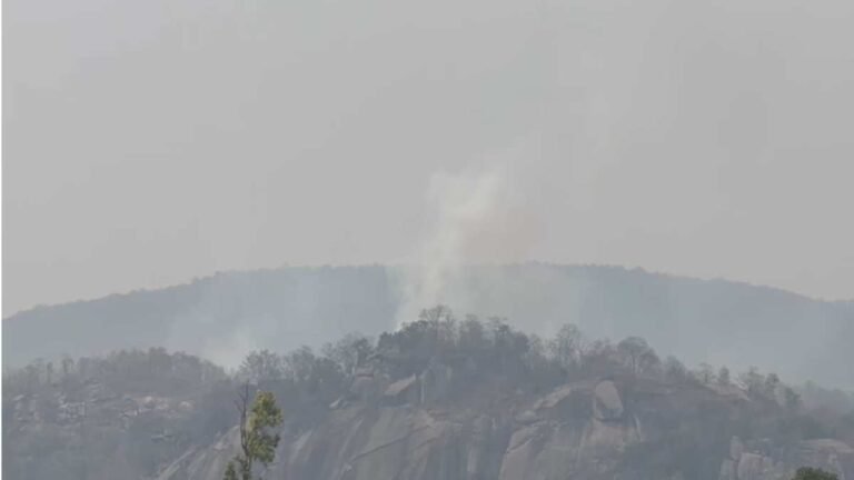CG News: Jashpur 'plane crash' turns out to be a myth: Hill fire and helicopter flight spark rumours