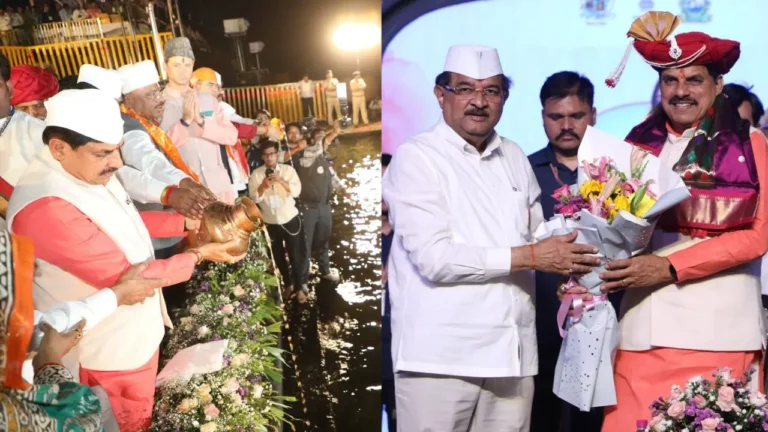 मुख्यमंत्री डॉ. मोहन यादव महेश्वर में “गोदा से नर्मदा” जलयात्रा के समापन समारोह में हुए शामिल, बोले- लोकमाता देवी अहिल्या बाई होल्कर ने किया सनातन संस्कृति को गौरवान्वित