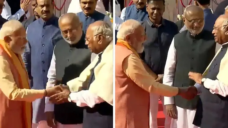 PM Modi Meet Congress President Kharge PM Modi Meet Congress President Kharge