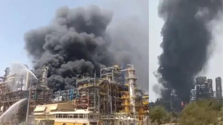 Breaking : उद्घाटन से पहले ही पचपदरा रिफाइनरी में लगी भीषण आग, आसमान में छा गया काला धुआं, मची अफरा-तफरी