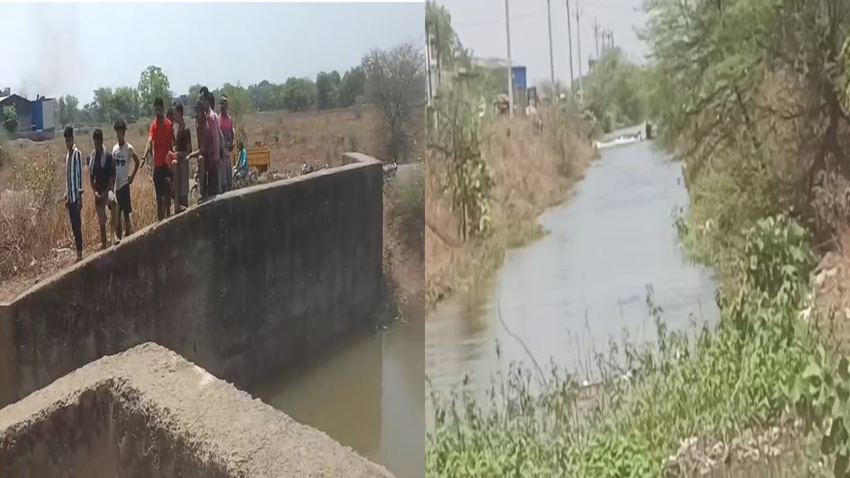 CG News: Three children who went to take bath in the canal were swept away, one died, another injured.
