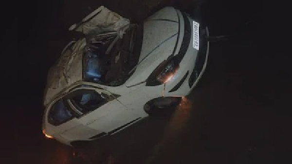 CG Accident: Wedding celebrations turn to mourning as car loses control and falls into river, killing four youths and leaving two in critical condition