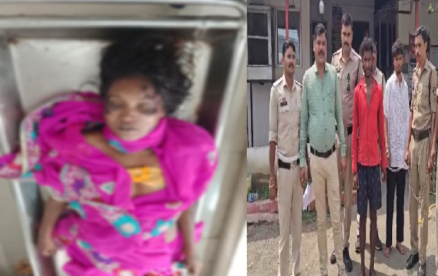 CG Crime: After beating his pregnant wife, he inserted an iron rod into her private parts, the mother and the unborn child also died, the accused arrested.