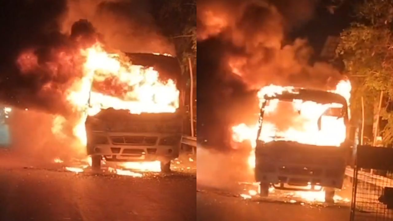 Raipur City News : सिटी बस में लगी आग, मची अफरा-तफरी, मौके पर पहुंची दमकल टीम