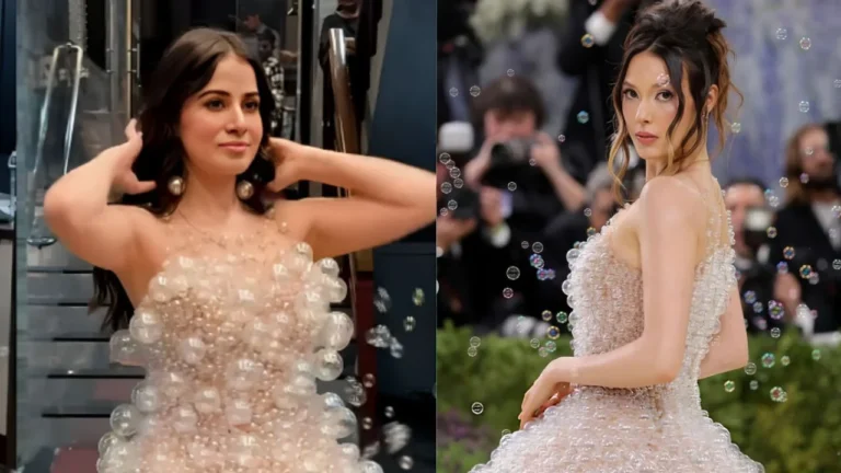 Met Gala 2026 : उर्फी जावेद ने मेट गाला 2026 की बबल ड्रेस का किया रीक्रिएशन, BTS वीडियो हुआ वायरल