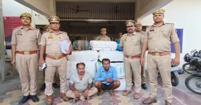 UP Crime: Trailer had a secret cellar, a consignment of marijuana worth Rs 90 lakh was seized during checking, two arrested.