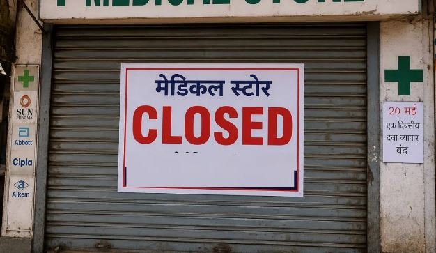 medical store band: ऑनलाइन दवा बिक्री के विरोध में छत्तीसगढ़ में मेडिकल स्टोर बंद, रायपुर-बिलासपुर में नहीं खुलीं दुकानें