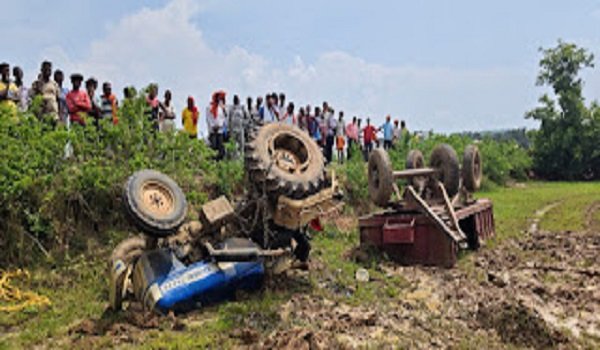 CG Accident: Tractor overturns in field; 18-year-old driver dies a tragic death, teenage passenger injured.