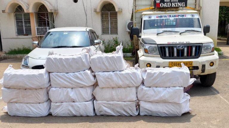 CG Crime: 5 interstate smugglers arrested with ganja worth Rs 2.60 crore