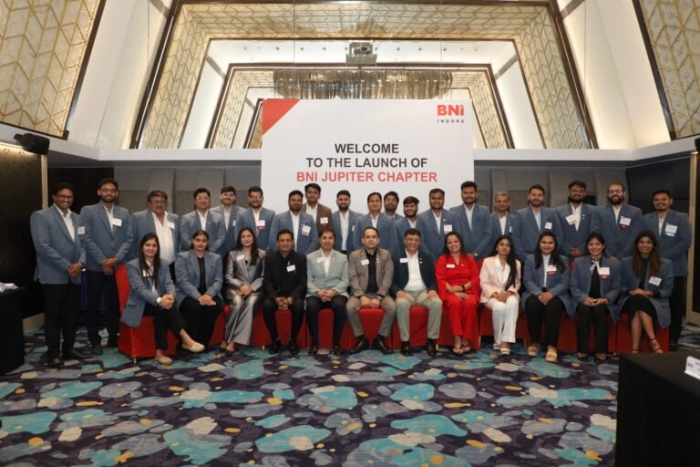 MP News: Indore gets BNI’s 10th chapter, ‘Jupiter’; business worth over ₹40 lakh generated on launch day itself.
