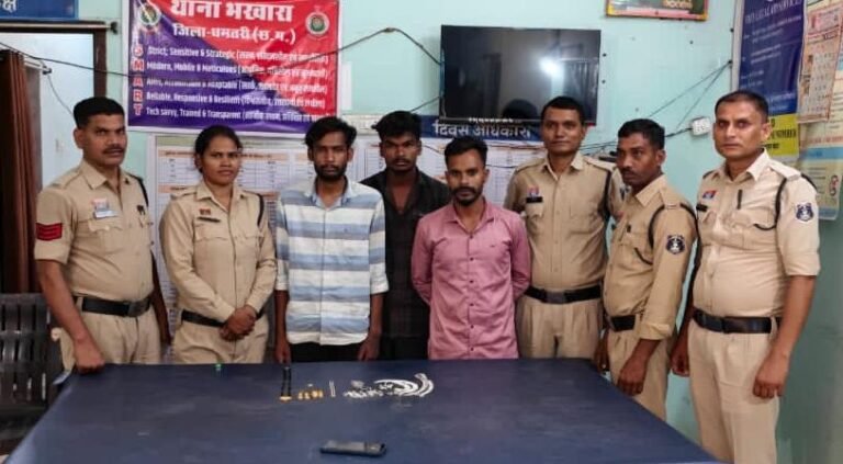 CG Crime: A closed house was targeted, stolen goods were melted to make gold biscuits, three accused arrested.